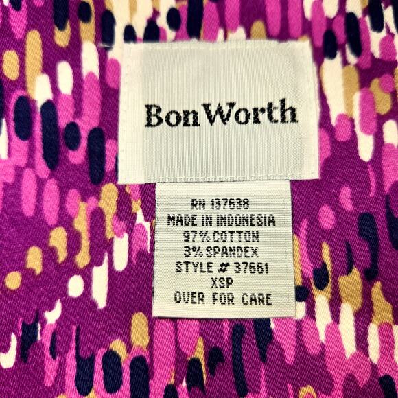 BonWorth XSP Women's Blazer Sleeve Suit Coat Petite Size 2 4 Jacket Extra Small - Picture 2 of 4